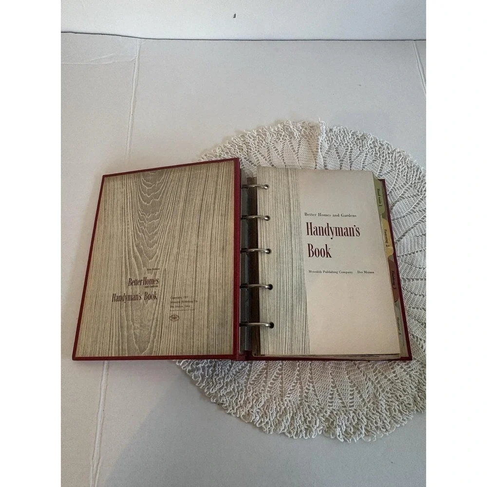 VTG Handyman's Book Lot:2 Better Homes and Gardens 5 Ring 1st&4th.Sears Wiring.